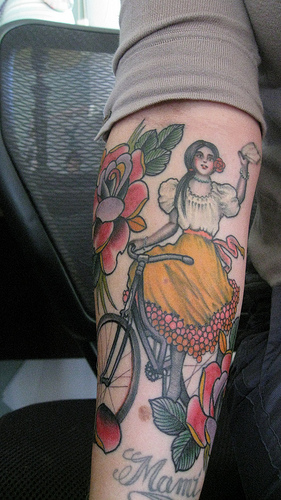 This is an absolutely amazing tattoo perhaps the best cycling tattoo I've